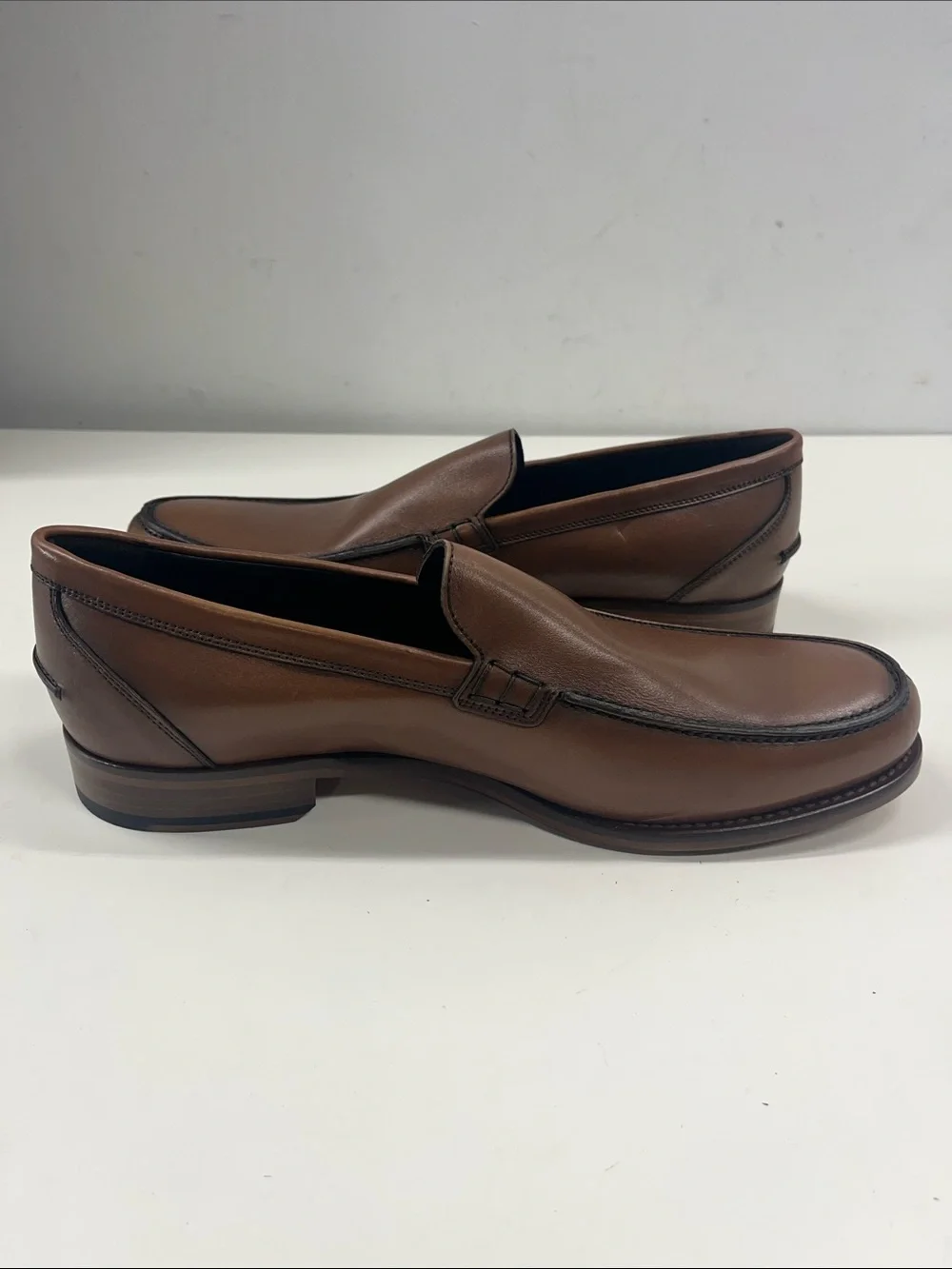 NEW Too Boot New York Men's Brown Leather Penny Loafers Size 11